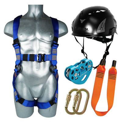 heavy-duty safety harness and zipline kit for aerial courses