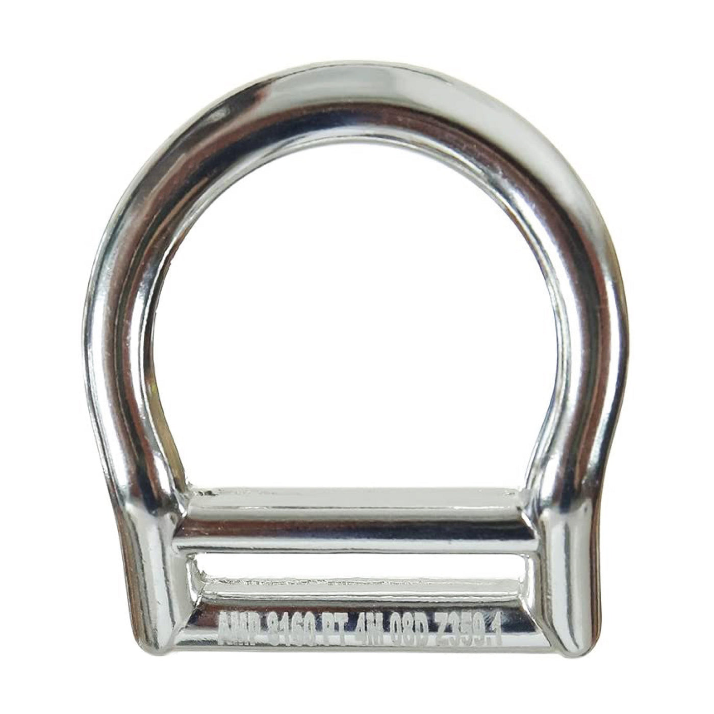 Bent Aluminum Slotted D-Ring for 1 3/4" Webbing Silver - Fusion Climb