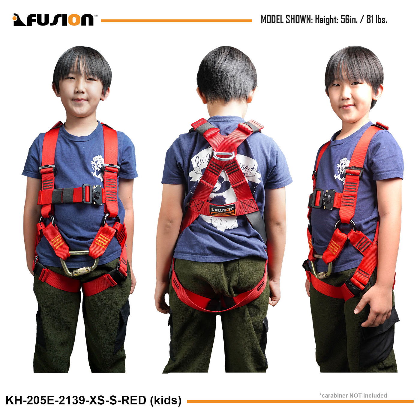 Magnetic buckle! Aventa Challenge Course full body harness - ANSI/OSHA Approved