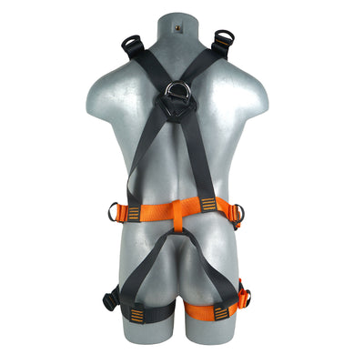 Ultura Challenge Course Full Body Harness - Orange & Black