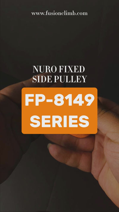 Nuro Fixed Side Pulley Aluminum Orange.
