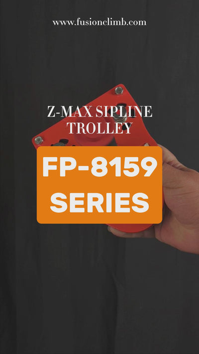 Z-Max Zipline and Challenge Course Trolley - Red