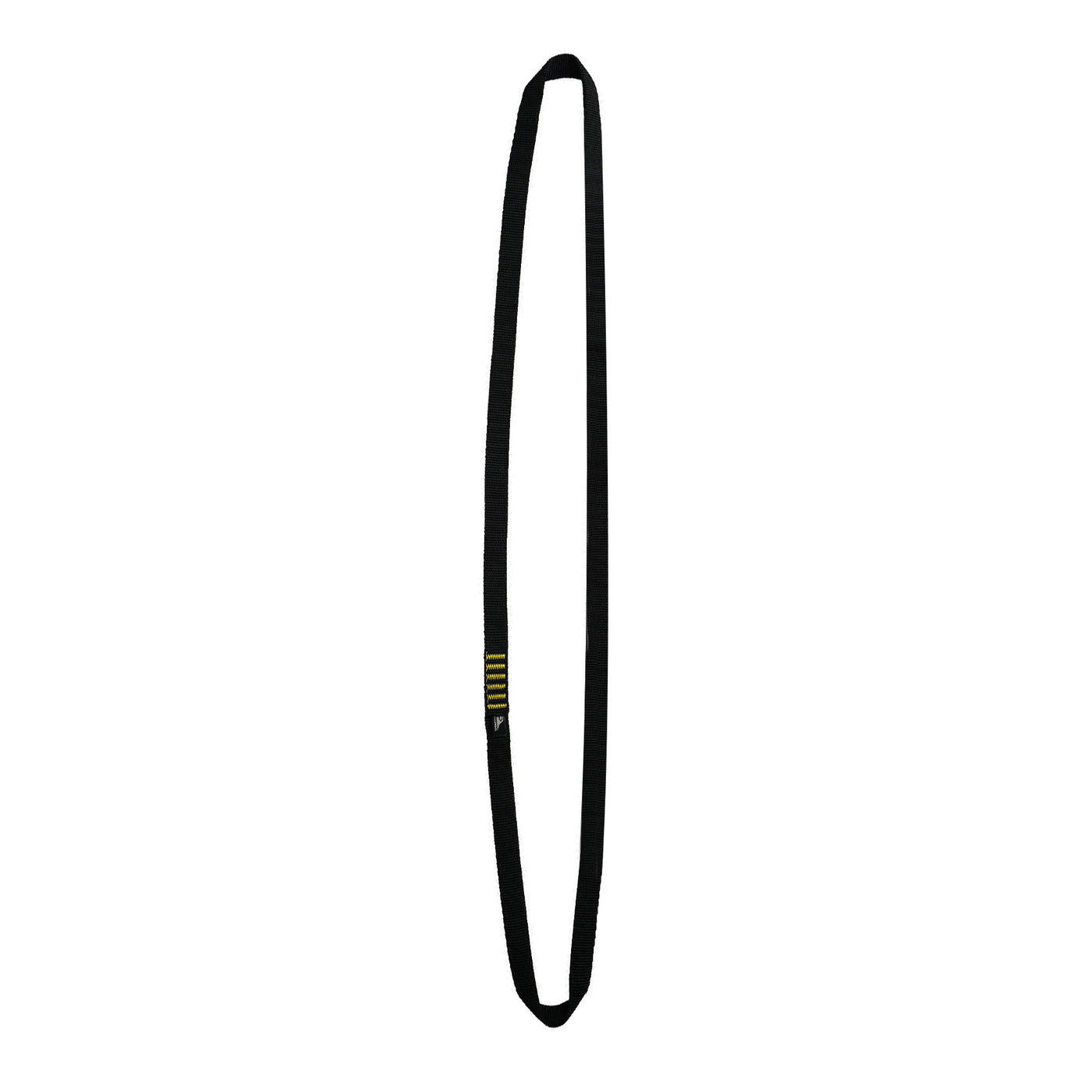 Stitched Nylon Climbing Sling Runner - Black/Yellow - 80cm