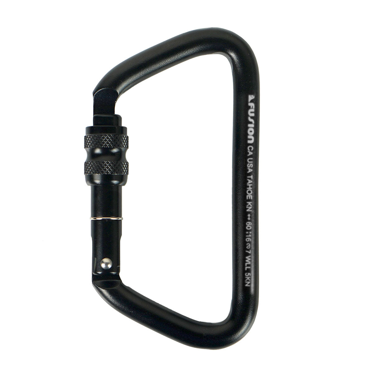 Tahoe XL Steel - Screw Lock Carabiner - Black