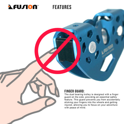 Tesa Speed Pulley Dual Bearing - Blue
