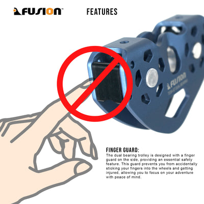 Tesa Speed Pulley Dual Bearing - Blue