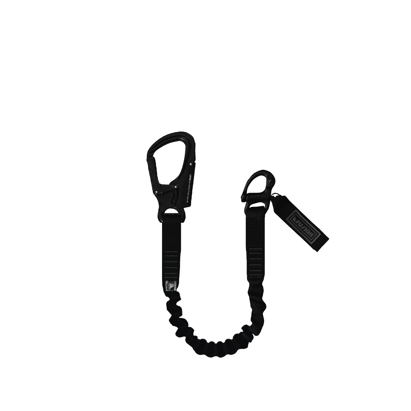 Fusion Climb helicopter rescue lanyard, 72 inch, aluminum snap hook and black oxide shackle