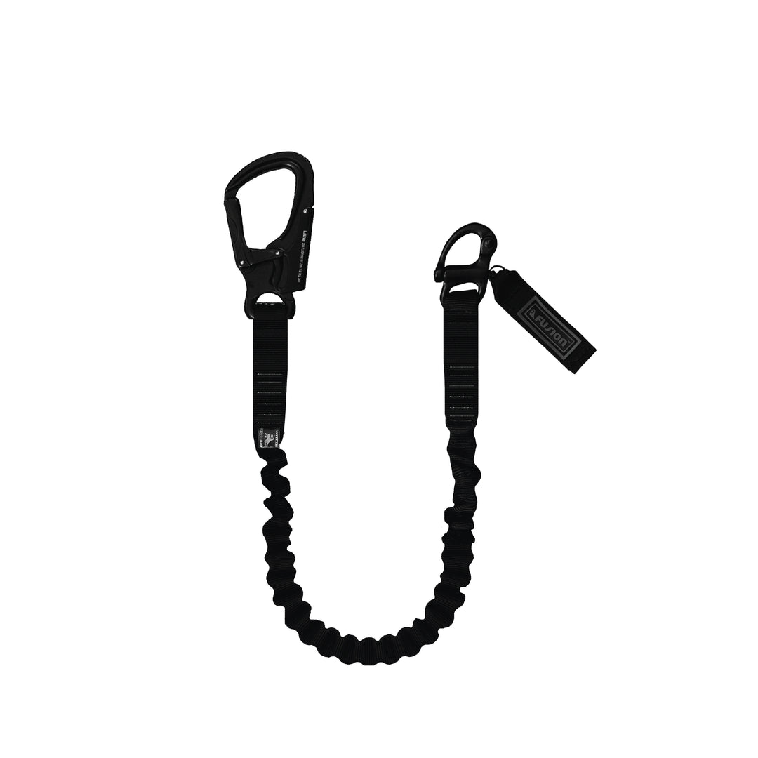 Helo Retention Lanyard with Snap Hook and Shackle BLK – Fusion Climb