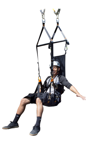 Roar Ziplining Seat Style Harness W/ Head Support.