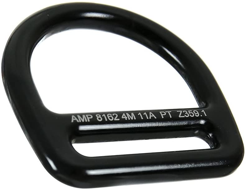 Tanko Single Slotted Aluminum D-Ring Black.