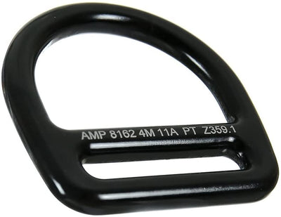 Tanko Single Slotted Aluminum D-Ring - Black.