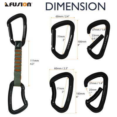 Fusion Climb 6-Pack 11cm Quickdraw Set