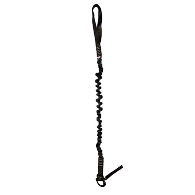 24" Helo Lanyard Snap Shackle & Hitched Loop - Black