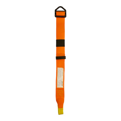Specialty Lanyard Adjustable with Loop and Delta Ring - Orange