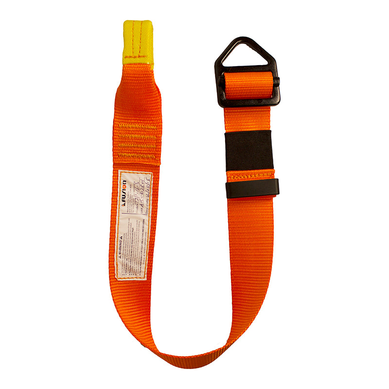 Specialty Lanyard Adjustable with Loop and Delta Ring - Orange
