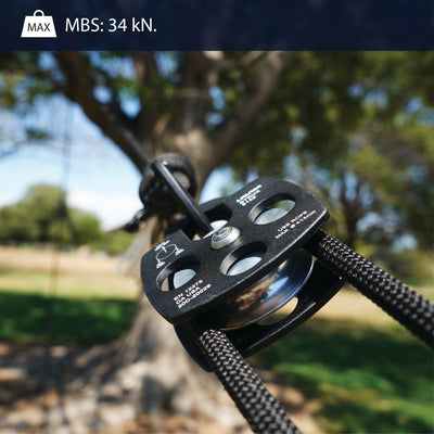 Strux Aluminum Rescue Side Swing Double Pulley