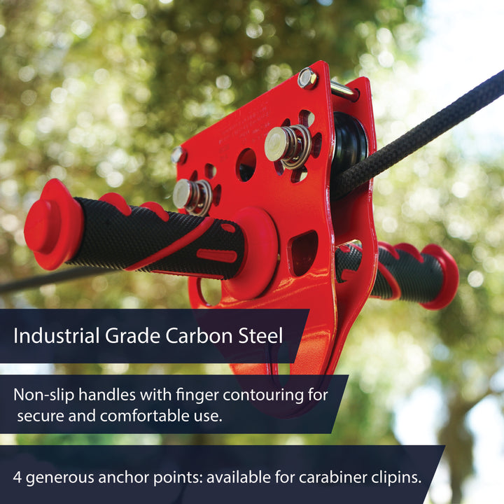 Z-MAX - Zipline Trolley System w/ Handle |Fusion Climb