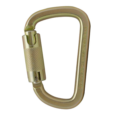 Tacoma Steel 50KN - Auto Lock Carabiner - Gold