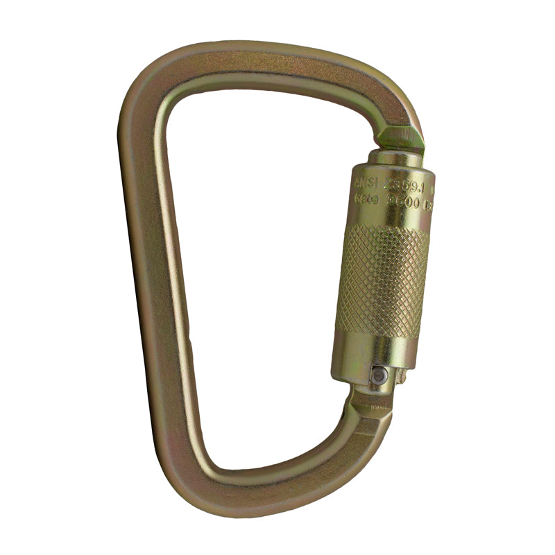 Tacoma Steel 50KN - Auto Lock Carabiner - Gold