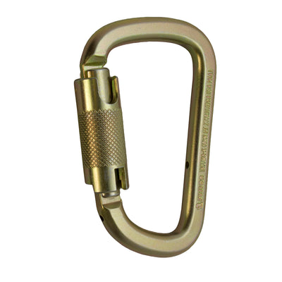Tacoma Steel 50KN - Auto Lock Carabiner - Gold