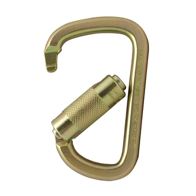 Tacoma Steel 50KN - Auto Lock Carabiner - Gold