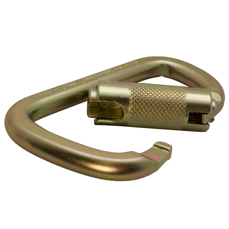 Tacoma Steel 50KN - Auto Lock Carabiner - Gold