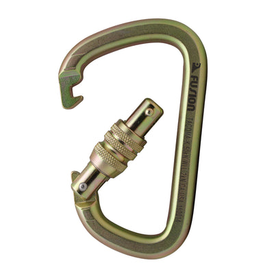 Tacoma Steel 50KN - Screw Lock Carabiner - Gold