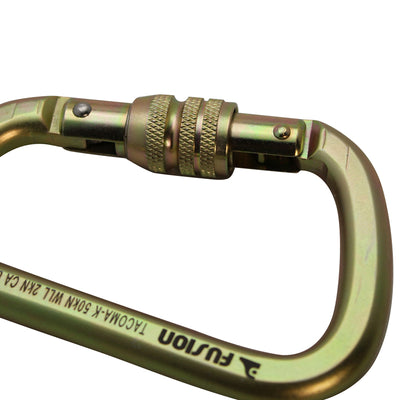 Tacoma Steel 50KN - Screw Lock Carabiner - Gold