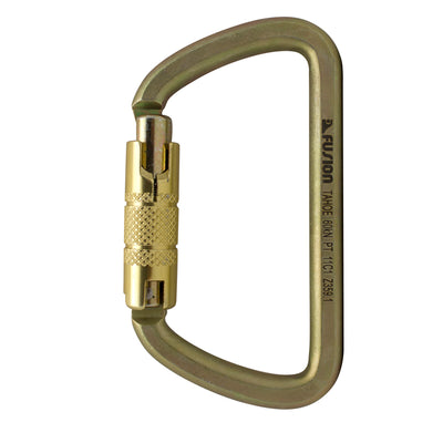 Tahoe Triple Lock XL Steel Carabiner GLD