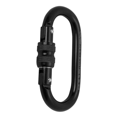 Ovatti Steel - Screw Lock Carabiner - Black