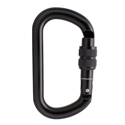 Supreme II Screw Gate D-Shaped Carabiner - Black