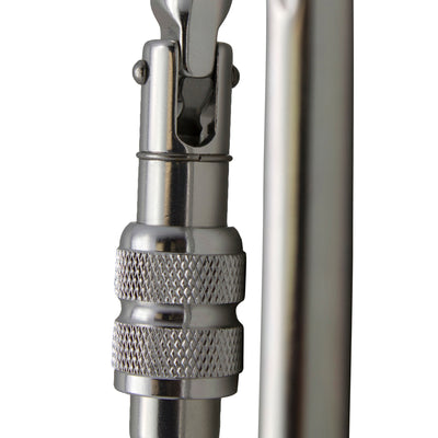 Supreme II D-Shaped - Screw lock Carabiner - Silver