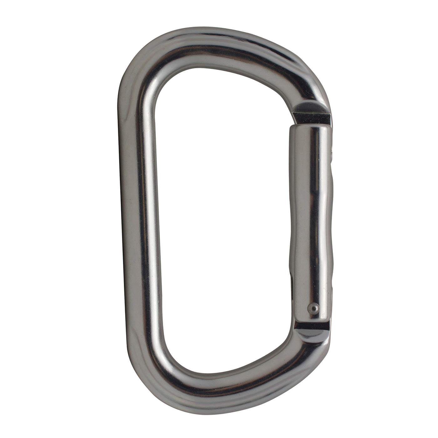 Supreme II Straight Gate D-Shaped Carabiner - Silver