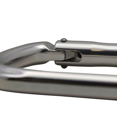 Supreme Oval-Shaped - Straight Gate Carabiner - Silver
