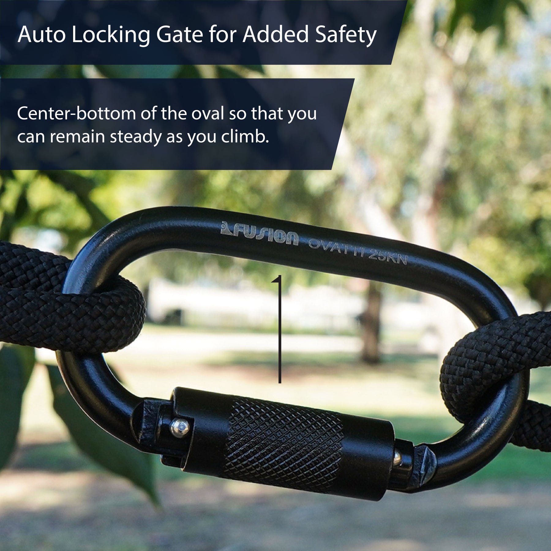 Cadenas Trottinette AO SCOOTERS Carabiner Lock Noir