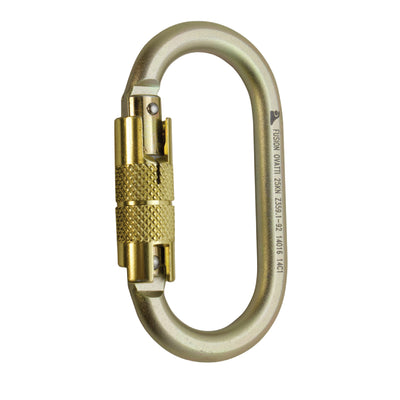 Ovatti Steel Auto Lock Gate Carabiner - Gold