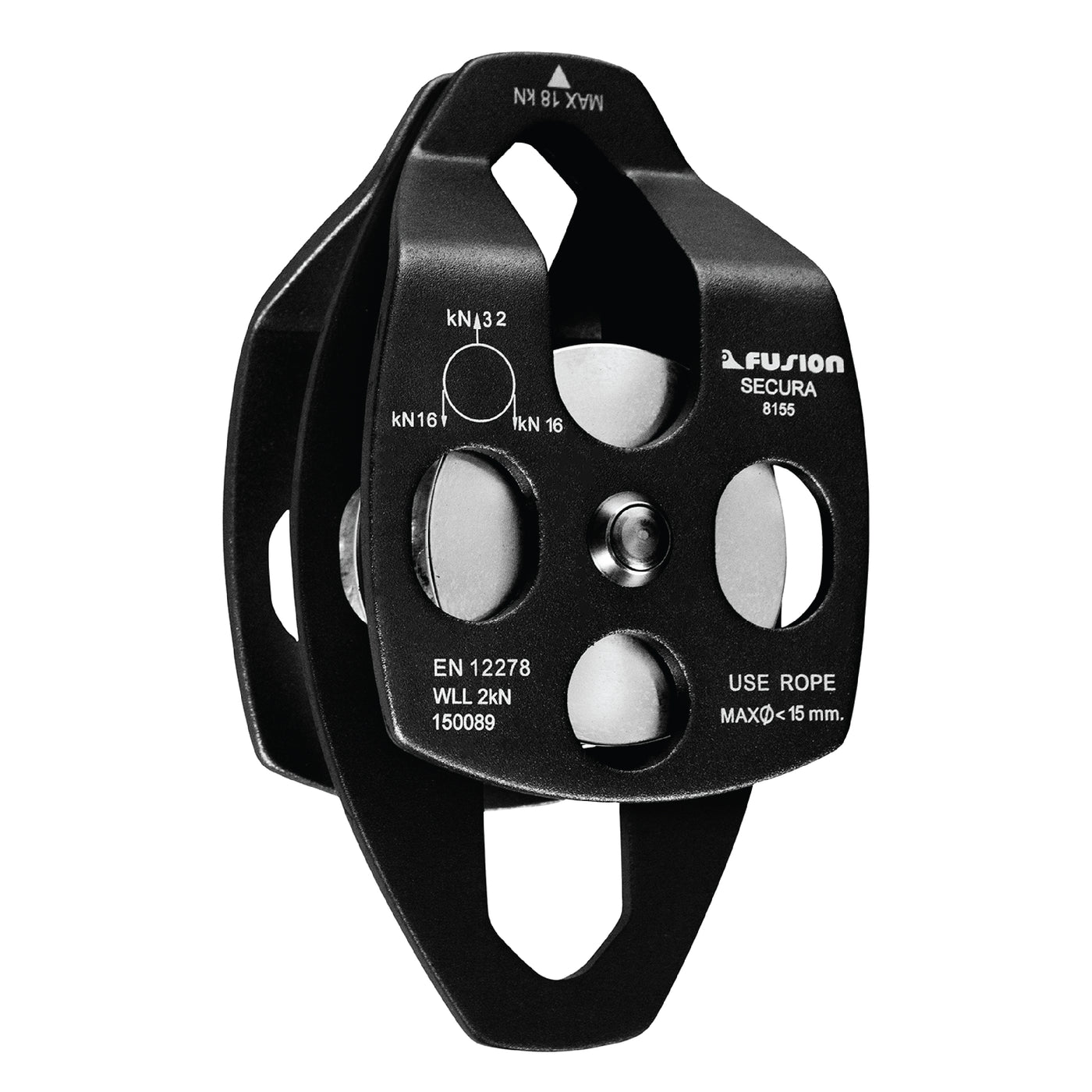 Secura Side Swing Double Pulley - Black