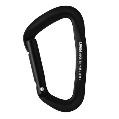 Vapor III Aluminum Straight gate Carabiner in black