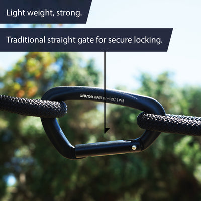 Vapor IV Aluminum - Straight Aluminum Carabiner - Black