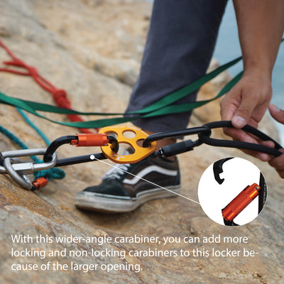 Swift - Triple Locking Carabiner - Black