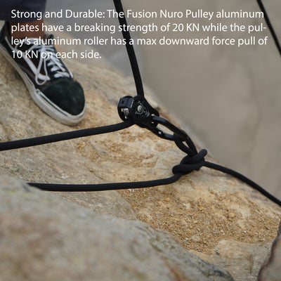 Fixed Side Pulley system – Nuro Pulley Fixed Side Plates with Smooth Round Edge - Black
