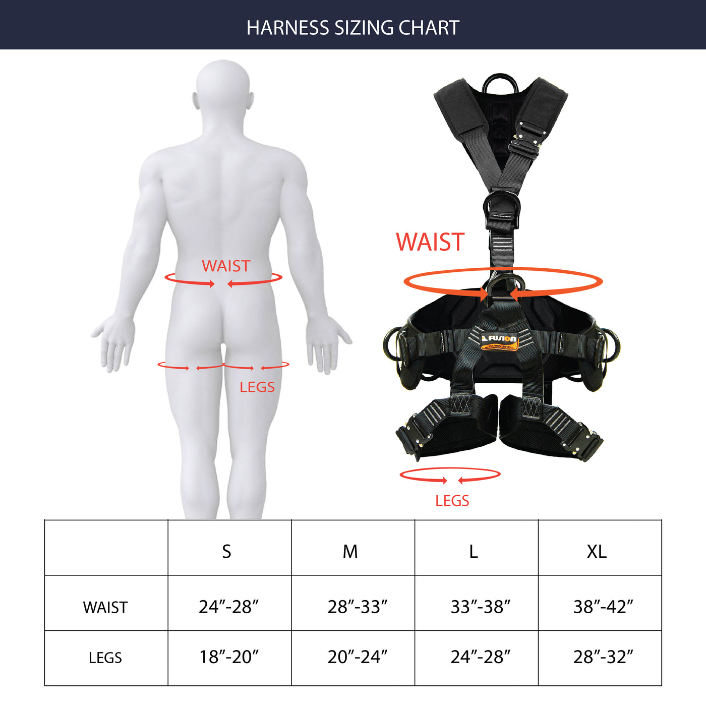 TAC-RESCUE Full Body 3D Harness - Black