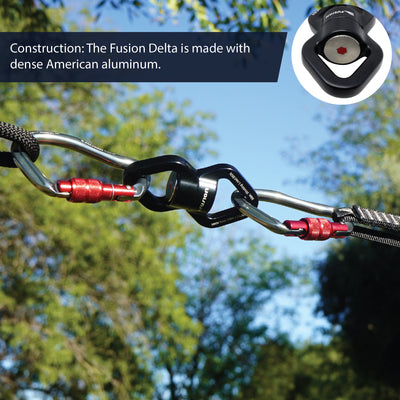 Delta Aerial Rig Swivel – Allowance for Multiple Carabiners 