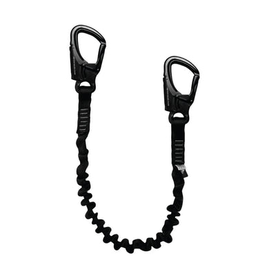 Helo Retention Lanyard BLK with Two Snap Hooks