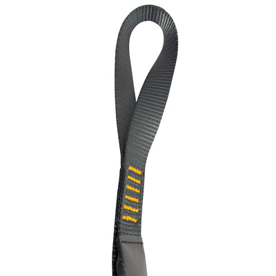 Y-Leg Adjustable Lanyard With Hitched Loop and Auto Lock Carabiner - Black