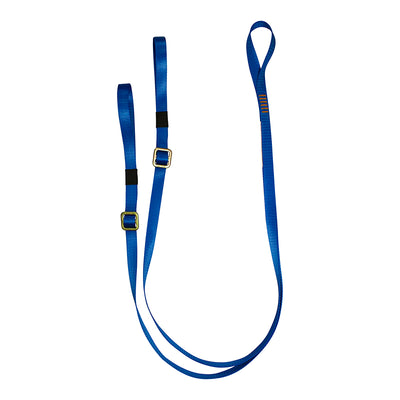 Y-Leg Hitch Loop Adjustable Safety Lanyard - Blue