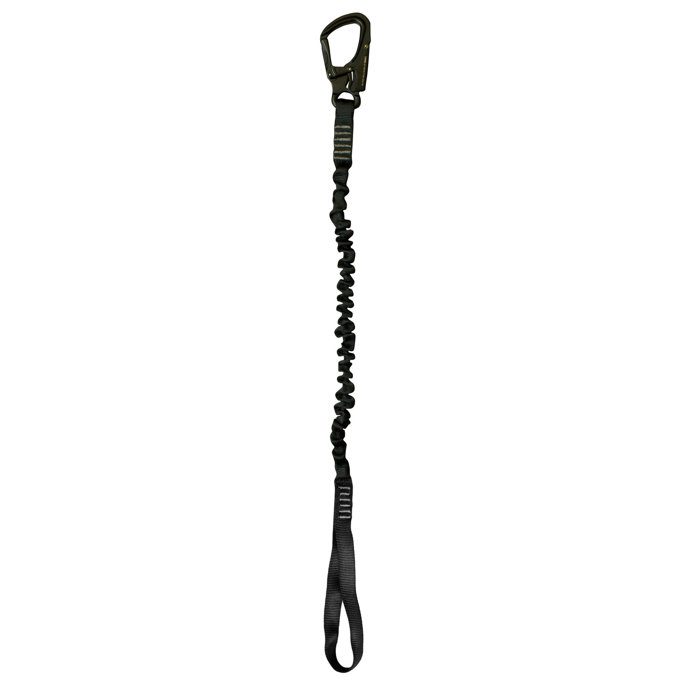 Helo Retention Lanyard BLK with Snap Hook & Hitched Loop
