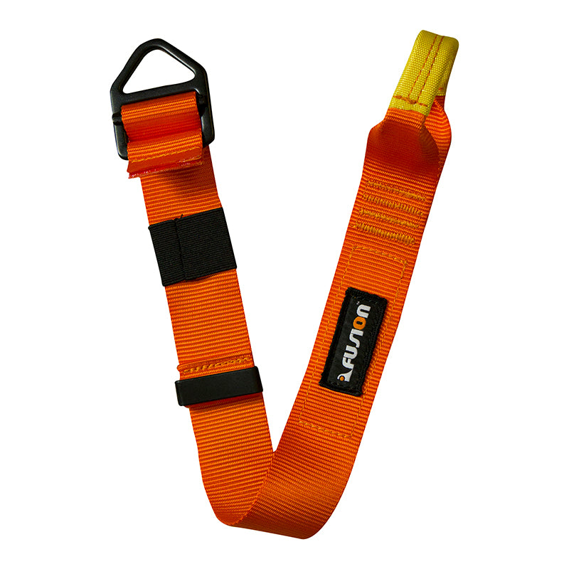 Adjustable Restraint Lanyard –  Nylon Webbing with D-Ring and Double Layered Gear loop