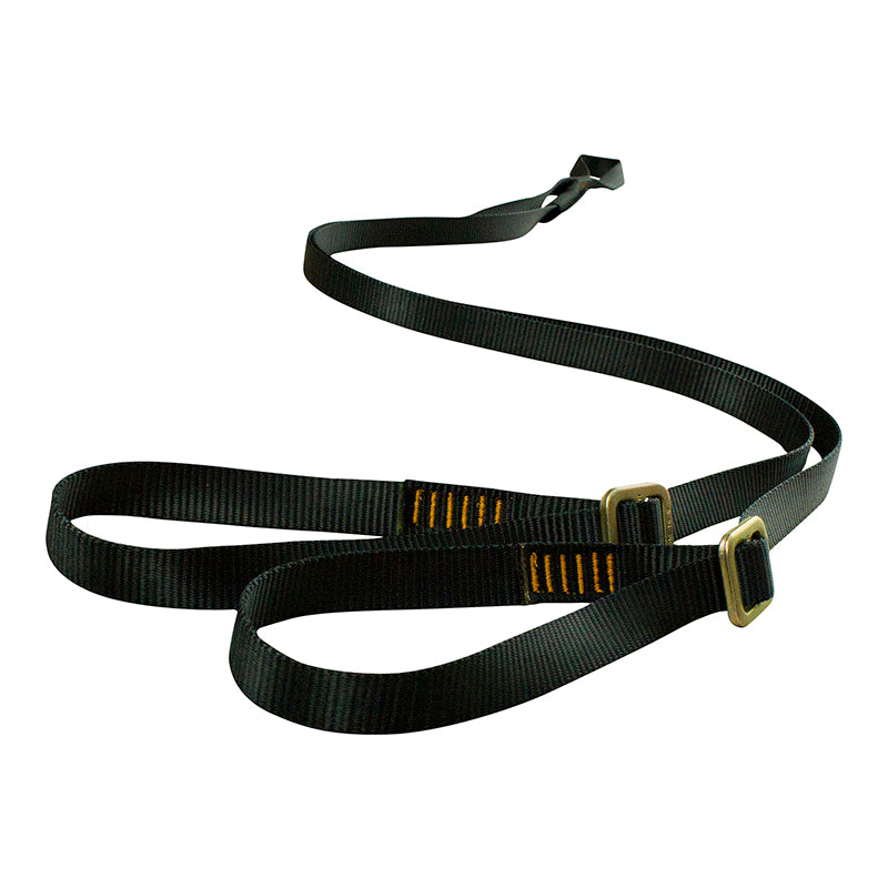 Y-Leg Adjustable Hitch Looped Safety Lanyard - Black