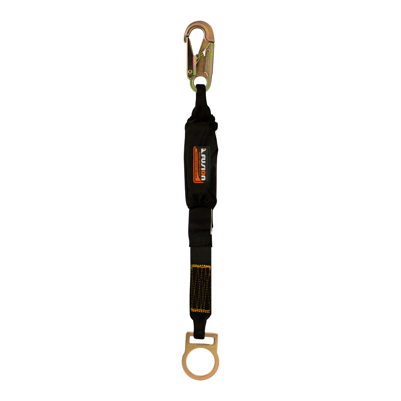 steel snap hook with delta ring lanyard safety combo